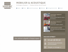 Tablet Screenshot of materic.fr